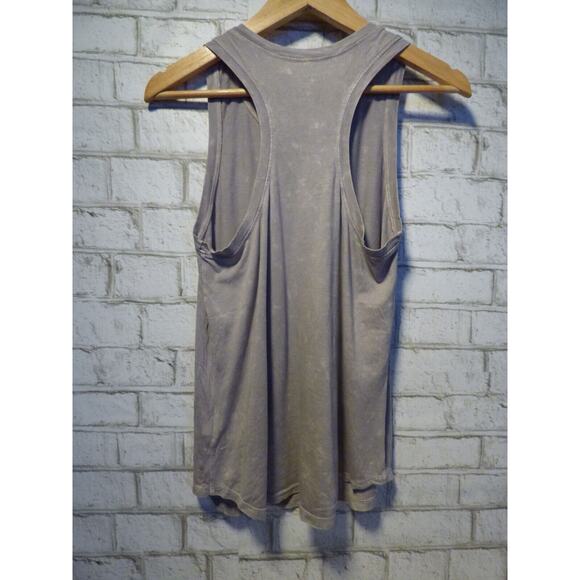 Peloton Washed Gray Together We Go Far Racer Sleeveless Tank Top Small NEW - Picture 4 of 5